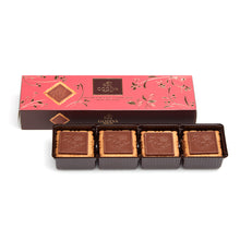 Load image into Gallery viewer, Lady_Godiva_Milk_Chocolate_Biscuits_Opened_Box
